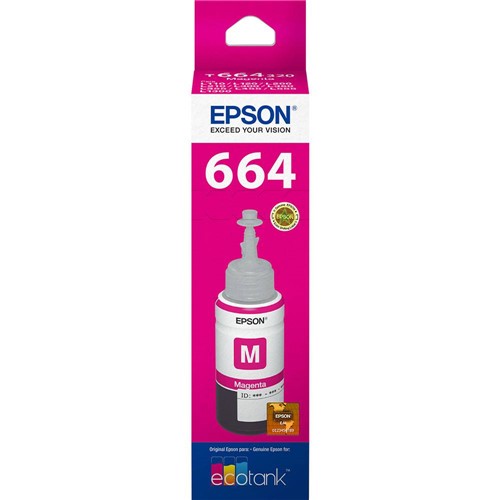 Tamanhos, Medidas e Dimensões do produto Refil de Tinta Epson T664320 Magenta