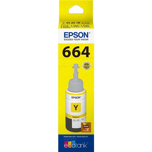 Tamanhos, Medidas e Dimensões do produto Refil de Tinta Epson T664420 Amarelo