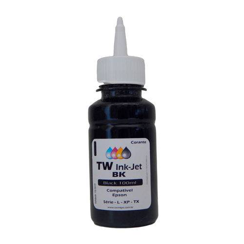 Tamanhos, Medidas e Dimensões do produto Refil de Tinta para Epson L110 - 100ml Black Corante C/ Bico