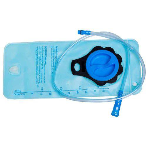 Tamanhos, Medidas e Dimensões do produto Refil Hidrabag Azul Compatível com Mochilas de Hidratação 2 Litros Guepardo