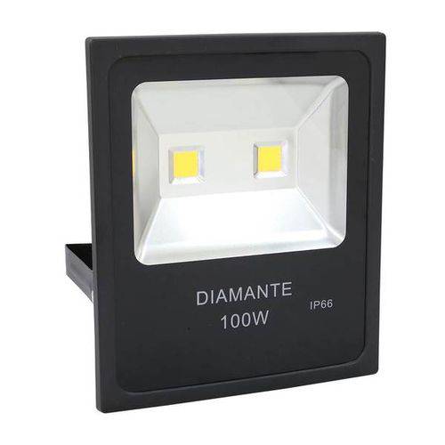 Tamanhos, Medidas e Dimensões do produto Refletor Led 100w Luz Branca Bivolt Diamante