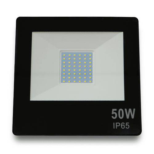 Tamanhos, Medidas e Dimensões do produto Refletor LED SMD 50W 6000K Bivolt