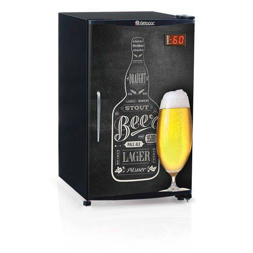 Tamanhos, Medidas e Dimensões do produto Refrigerador Bebidas Cervejeira Gelopar 112l Grba-120qc Porta Cega Preto Adesivado