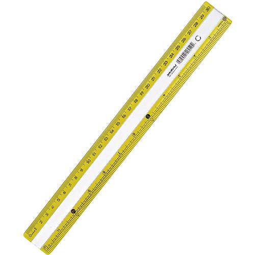 Tamanhos, Medidas e Dimensões do produto Régua de 30cm Super Color Amarela - Waleu