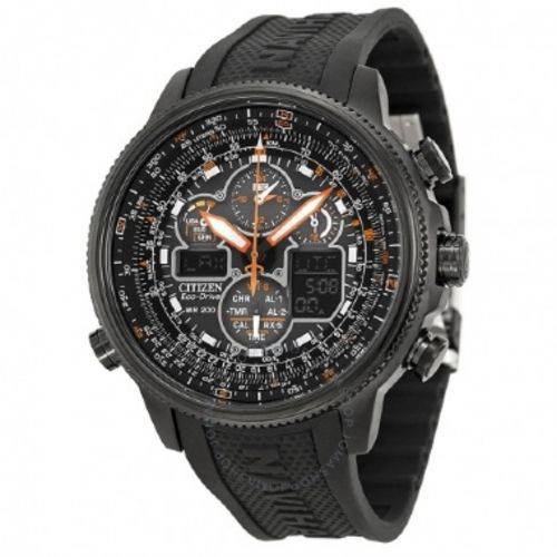Tamanhos, Medidas e Dimensões do produto Relógio Citizen Navihawk A-t Eco Drive Black Dial Mens Watch - Modelo Jy8035-04e
