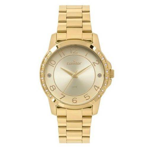 Tamanhos, Medidas e Dimensões do produto Relógio Condor Feminino Bracelete Dourado Co2035kom/4d