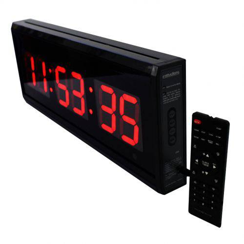 Tamanhos, Medidas e Dimensões do produto Relógio Cronômetro 48cm X 18cm com Tabata, Temporizador, Termômetro e Alarme