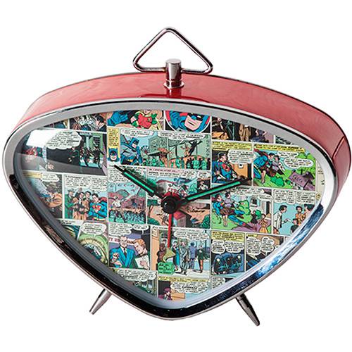 Tamanhos, Medidas e Dimensões do produto Relógio de Mesa Triangular DC Comics Colorido