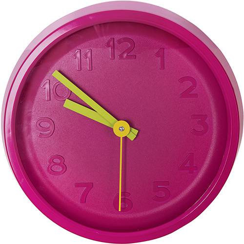 Tamanhos, Medidas e Dimensões do produto Relógio de Parede Color Clock Pink Uatt? Analógico