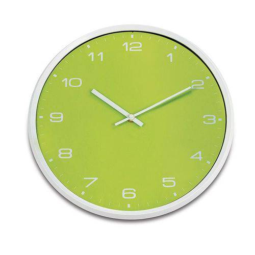 Tamanhos, Medidas e Dimensões do produto Relogio de Parede Colors 33cm Verde Ricaelle EG6943VD