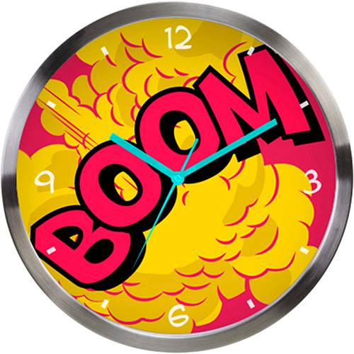 Tamanhos, Medidas e Dimensões do produto Relógio de Parede Metal DC Boom Colorido
