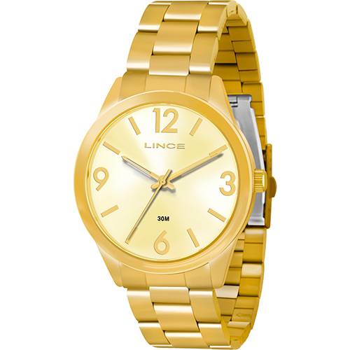 Tamanhos, Medidas e Dimensões do produto Relógio Feminino Lince Analógico Casual Dourado LRG4250L K061C2KX