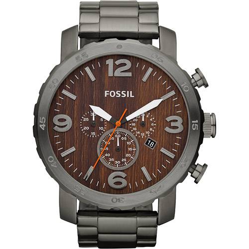 Tamanhos, Medidas e Dimensões do produto Relógio Fossil Masculino Esportivo Cinza Caixa 5.3 - FJR1355Z