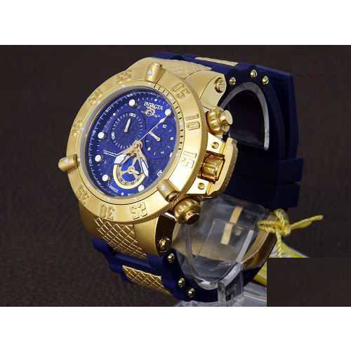 Tamanhos, Medidas e Dimensões do produto Relógio Invicta Subaqua Noma III - 15800 Azul com Dourado