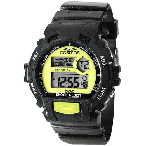 Tamanhos, Medidas e Dimensões do produto Relógio Masculino Cosmos Digital Esportivo OS41379G