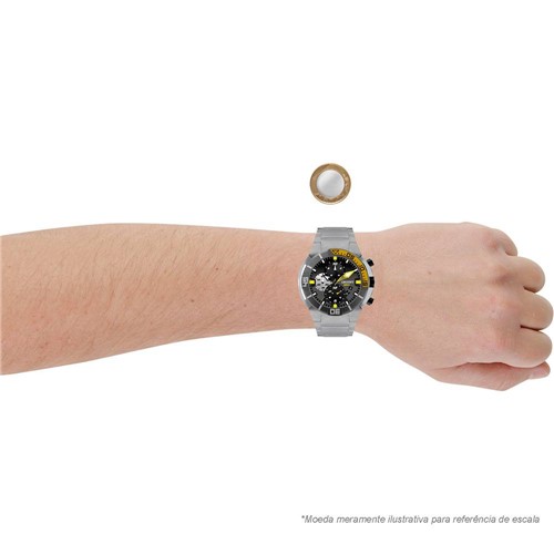 Tamanhos, Medidas e Dimensões do produto Relógio Masculino Orient Analogico Esportivo SeaTech Titanium MBTTC003 P1PX
