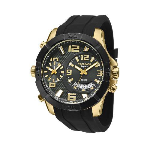 Tamanhos, Medidas e Dimensões do produto Relógio Masculino Technos Legacy Dual Time T205fj/8p 52mm Silicone