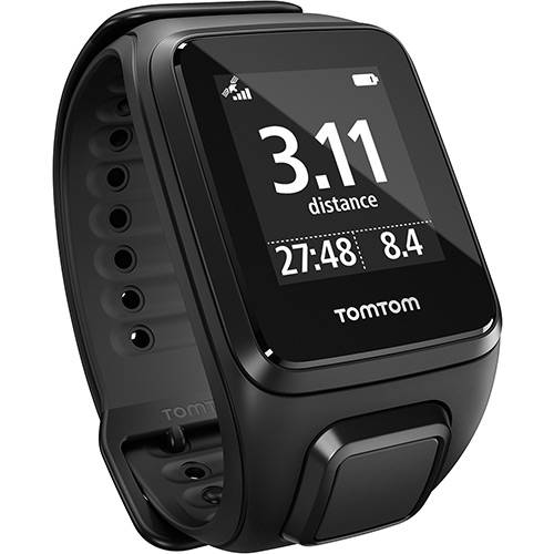 Tamanhos, Medidas e Dimensões do produto Relógio para Corrida TomTom Spark Cardio Music com Monitor Cardíaco + GPS G - Preto