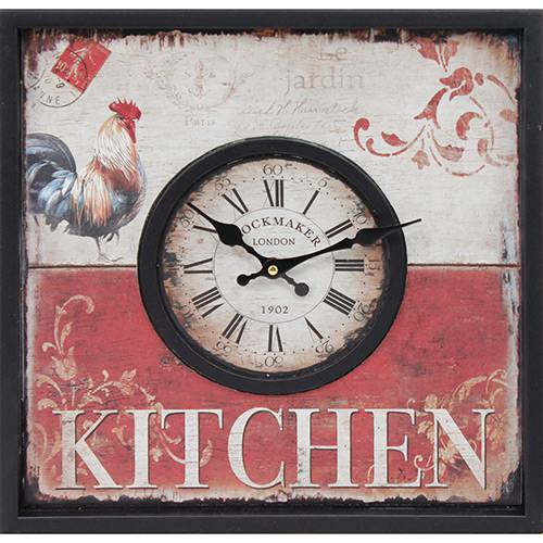 Tamanhos, Medidas e Dimensões do produto Relógio Parede Kitchen Galo Oldway