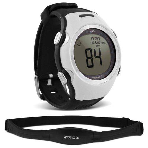 Tamanhos, Medidas e Dimensões do produto Relógio Smart Run Atrio Altius Monitor Cardíaco Preto e Branco com Cinta