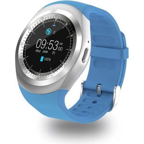 Tamanhos, Medidas e Dimensões do produto Relógio Smartwatch Y1 Inteligente Gear Chip Celular Touch - Azul