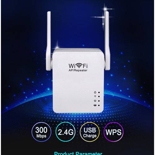 Tamanhos, Medidas e Dimensões do produto Repetidor de Sinal Wifi Wireless Roteador 2 Antenas 1200mbps - Branco