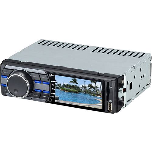 Tamanhos, Medidas e Dimensões do produto Reprodutor Multimídia Automotivo Naveg NVS 3099 Display LCD 3 Rádio FM, Entradas USB, SD e AUX