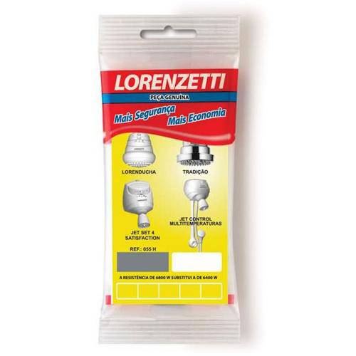 Tamanhos, Medidas e Dimensões do produto Resistência para Chuveiro Tradição, Jet Set 4t e Lorenducha 220v 6800w 055-H Lorenzetti