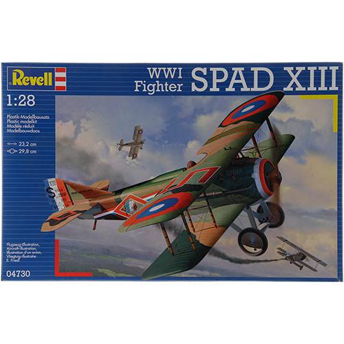 Tamanhos, Medidas e Dimensões do produto Revell - WWI Fighter Aircraft Spad XIII 1:28