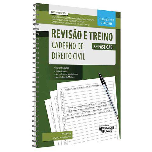 Tamanhos, Medidas e Dimensões do produto Revisao e Treino - Caderno de Direito Civil - Rt