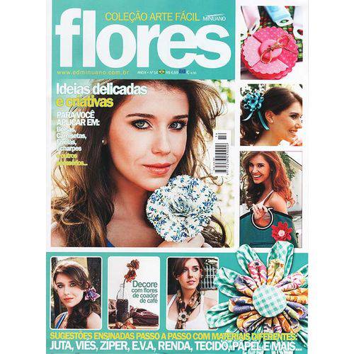 Tamanhos, Medidas e Dimensões do produto Revista Arte Fácil Flores Ed. Minuano Nº14