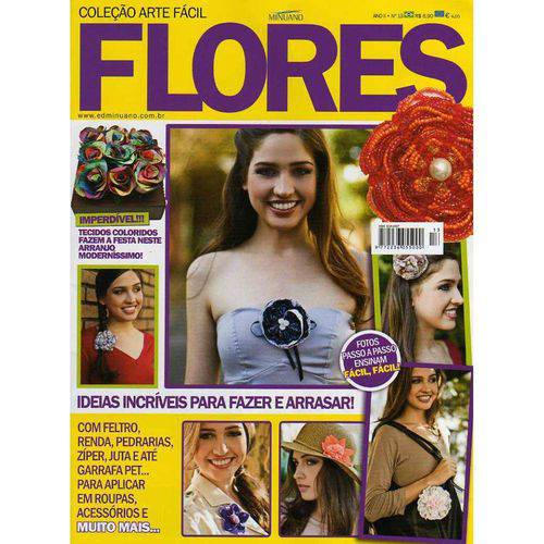 Tamanhos, Medidas e Dimensões do produto Revista Arte Fácil Flores Ed. Minuano Nº13