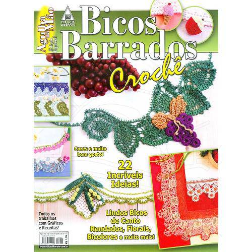 Tamanhos, Medidas e Dimensões do produto Revista Bicos e Barrados Crochê Ed. Liberato Nº43