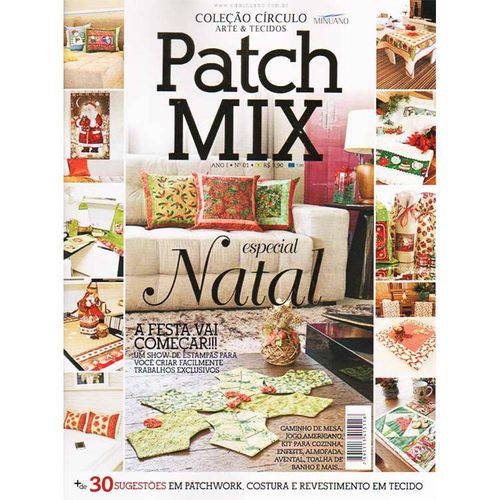 Tamanhos, Medidas e Dimensões do produto Revista Coleção Círculo Patch Mix Natal Ed. Minuano Nº01