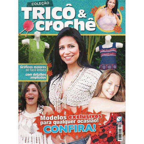 Tamanhos, Medidas e Dimensões do produto Revista Coleção Tricô Crochê Ed. Escala Nº25