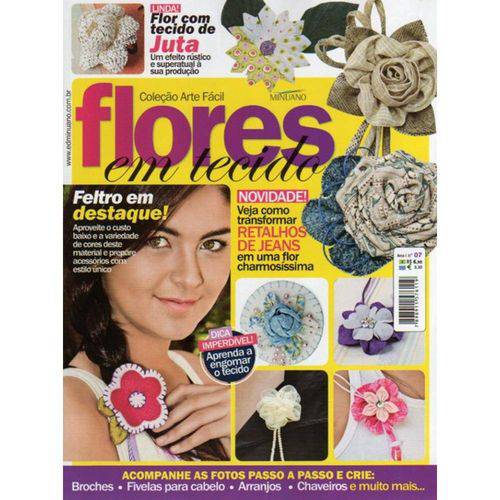 Tamanhos, Medidas e Dimensões do produto Revista Flores em Tecido Ed. Minuano Nº07