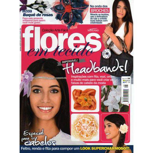 Tamanhos, Medidas e Dimensões do produto Revista Flores em Tecido Ed. Minuano Nº08