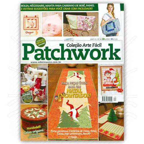 Tamanhos, Medidas e Dimensões do produto Revista Patchwork Ed. Liberato Nº34