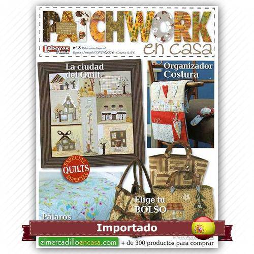 Tamanhos, Medidas e Dimensões do produto Revista Patchwork En Casa Nº 08