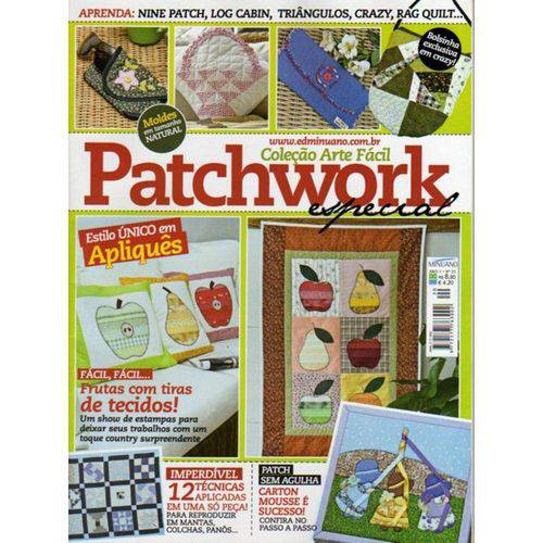 Tamanhos, Medidas e Dimensões do produto Revista Patchwork Especial Ed. Minuano Nº20