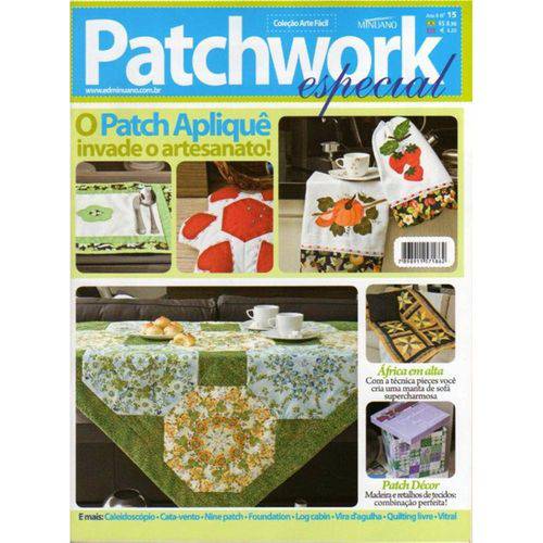 Tamanhos, Medidas e Dimensões do produto Revista Patchwork Especial Ed. Minuano Nº15