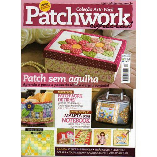 Tamanhos, Medidas e Dimensões do produto Revista Patchwork Especial Ed. Minuano Nº19