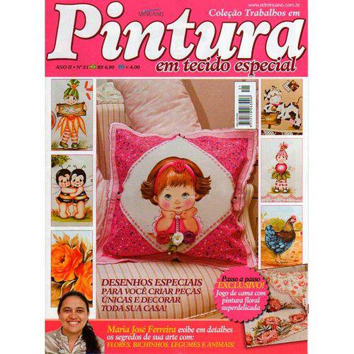 Tamanhos, Medidas e Dimensões do produto Revista Pintura em Tecido Especial Ed. Minuano Nº21