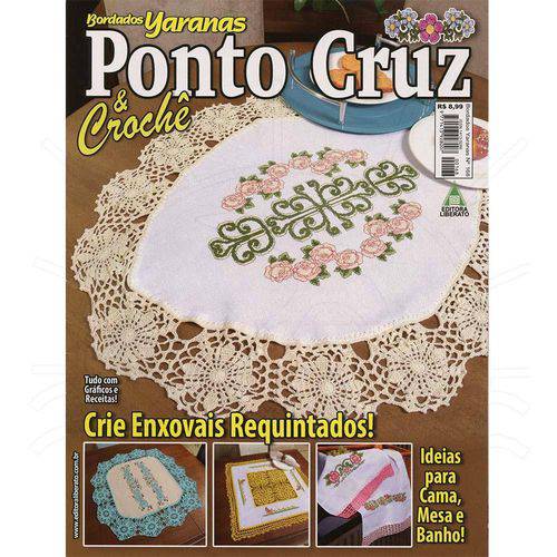 Tamanhos, Medidas e Dimensões do produto Revista Ponto Cruz Crochê Ed. Liberato Nº168