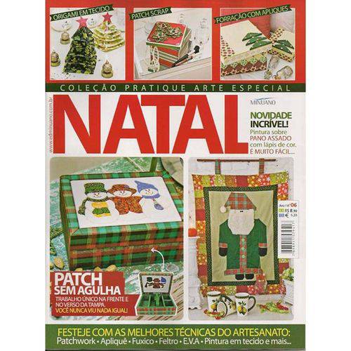 Tamanhos, Medidas e Dimensões do produto Revista Pratique Arte Especial Natal Ed. Minuano Nº06