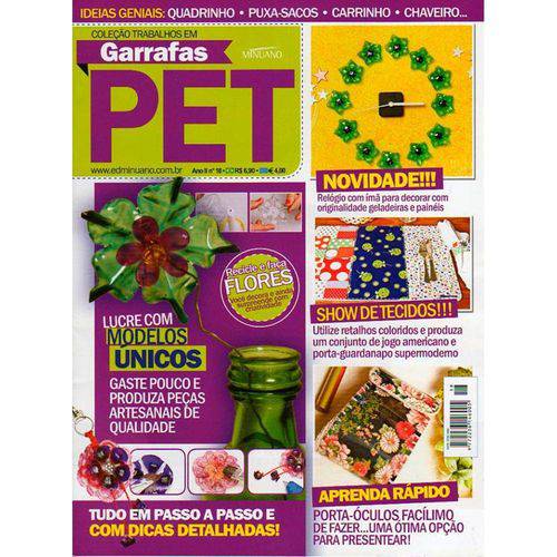 Tamanhos, Medidas e Dimensões do produto Revista Trabalhos em Garrafas Pet Ed. Minuano Nº18