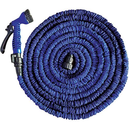 Tamanhos, Medidas e Dimensões do produto Revolucionária Mangueira Expansível 15 M com Gatilho de 7 Funções - Flex Hose Azul