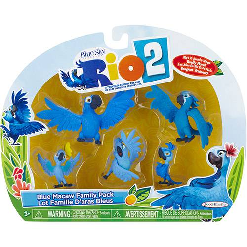 Tamanhos, Medidas e Dimensões do produto Rio 2 Sortimento Familia Blue - Sunny Brinquedos