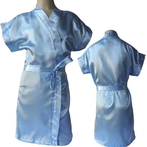 Tamanhos, Medidas e Dimensões do produto Robe Infantil Feminino Azul Marinho P