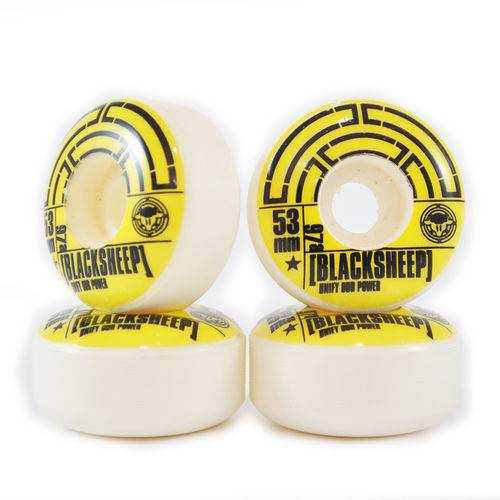 Tamanhos, Medidas e Dimensões do produto Roda para Skate Black Sheep Tubo 53mm Profissional